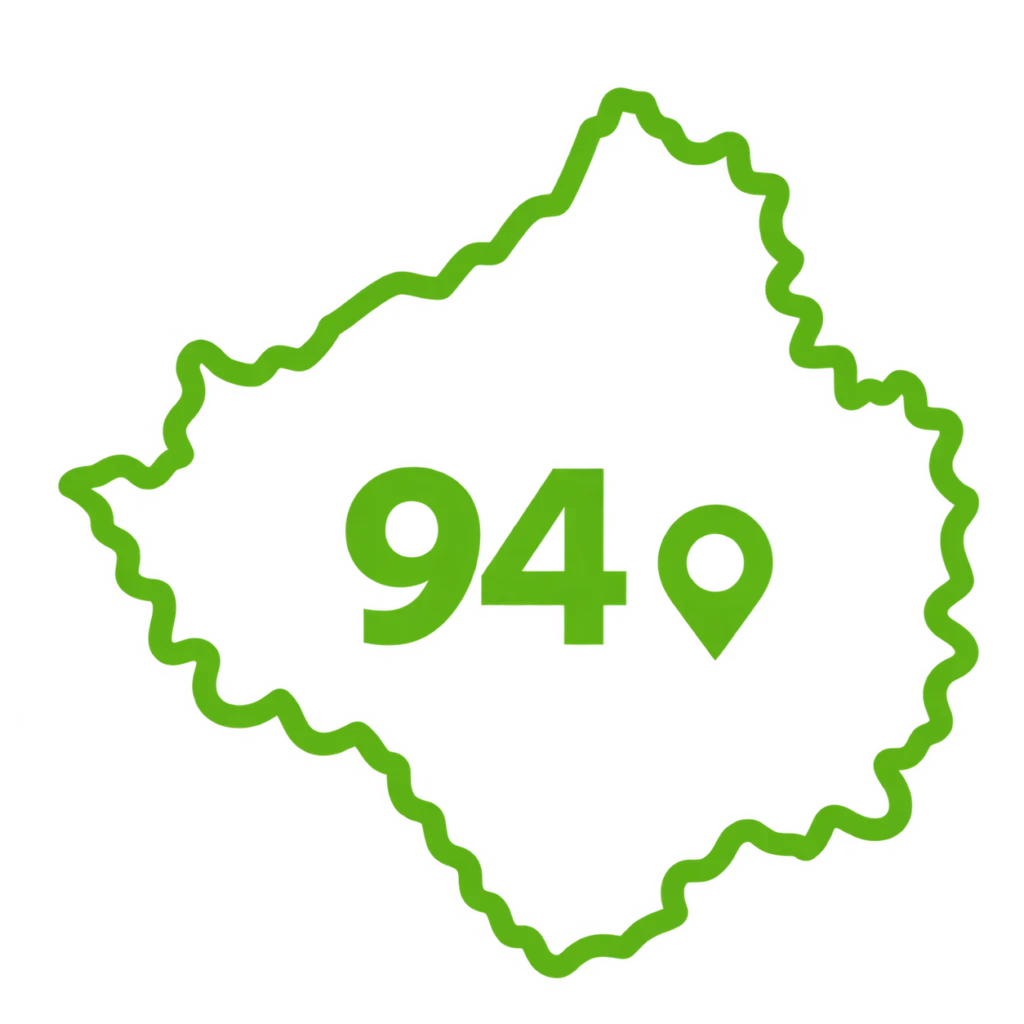 Carte illustrant le Val-de-Marne, département 94